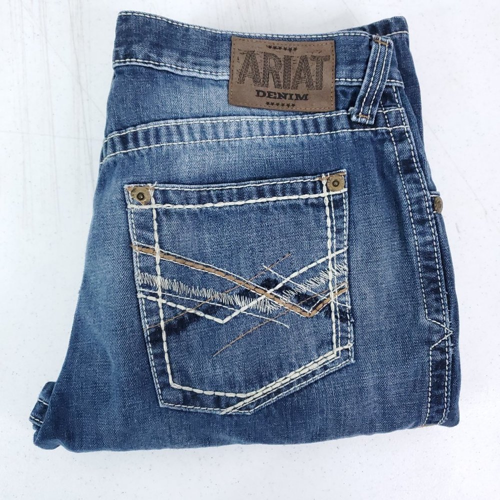 Ariat M5 Slim Straight Denim Jeans Men's 33/34 - Picture 1 of 8